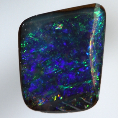 SOLID BOULDER OPAL Bright sparkling green and blue